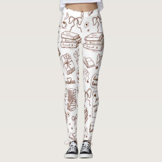 Bokälskare Läsande Mönster | Söta Böcker, Slingor, Leggings