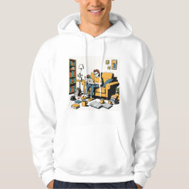 Bokälskare på soffan hoodie