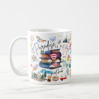 Bokälskare - Paradiset är en bra bok Kaffemugg