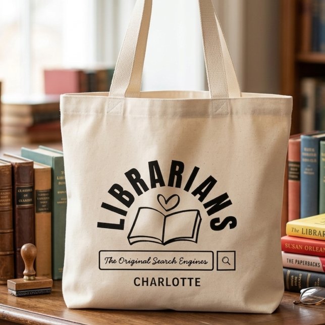 Bokälskare Rolig Bibliotekariepresent Jumbo Tygkasse (Skapare uppladdad)