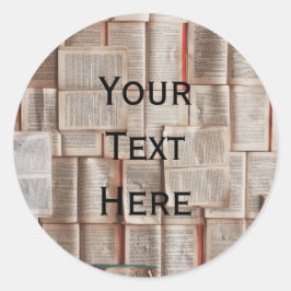 Bokälskare Runt Klistermärke