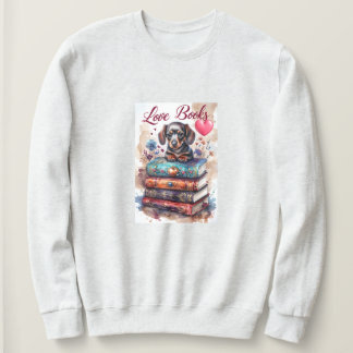 Bokälskare T-shirt Söt hundtröja