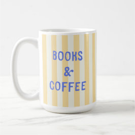 Bokälskare Trendig Pastell Bokstavsläsning Present Kaffemugg