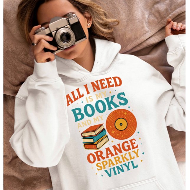 Bokälskare Tröja, allt jag behöver är mina böcker Hoodie (Skapare uppladdad)