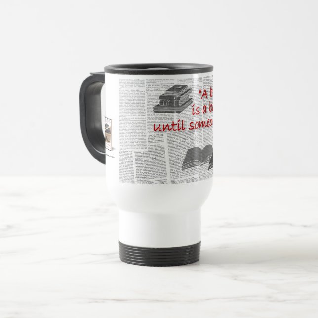 bokälskares resemugg (Framsida vänster)