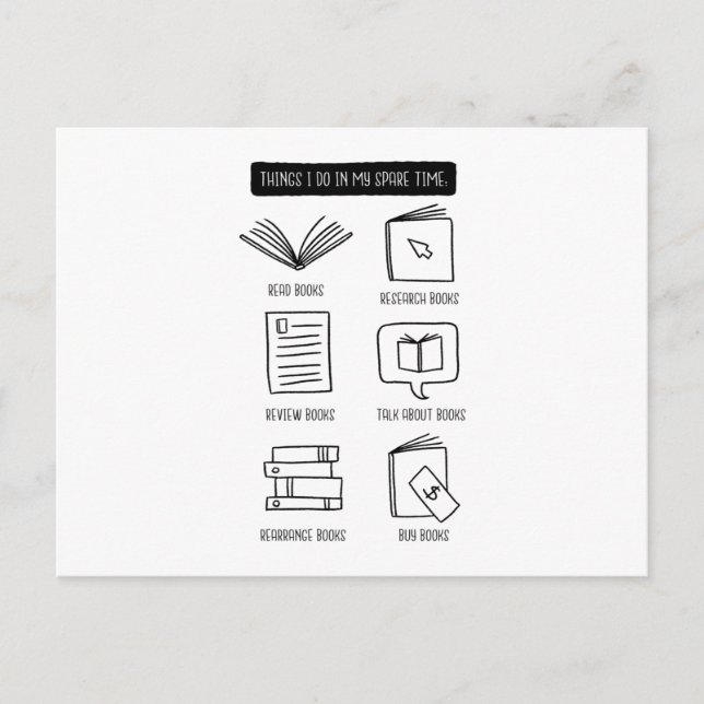 Bokar älskare vykort (Framsida)