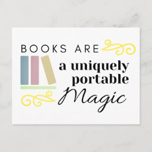 Bokar är ett unikt Magic Postcard-kort Vykort