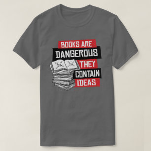 Bokar är farligt och innehåller idéer t shirt
