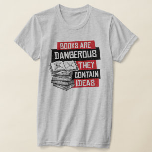 Bokar är farligt och innehåller idéer t shirt