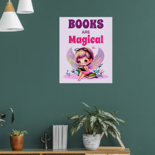 Bokar är magisk läsning Poster
