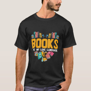 Bokar är min bokmask för språkläsning i Kärlek T Shirt