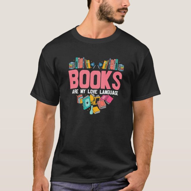 Bokar är min bokordsbok för läsning av Kärlek T Shirt (Framsida)