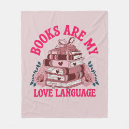 Bokar är mitt kärlek-språk fleecefilt