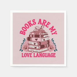 Bokar är mitt kärlek-språk pappersservett