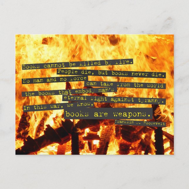 Bokar är vapen vykort (Framsida)