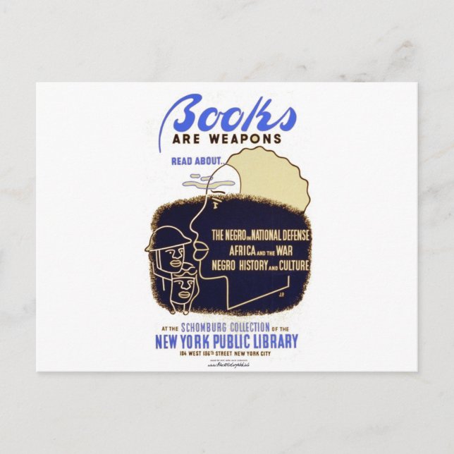 bokar är vapen vykort (Framsida)