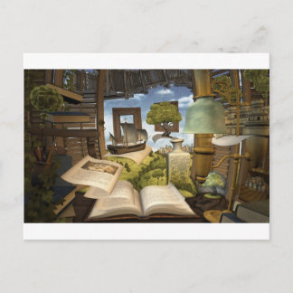 Bokar är vetskap! vykort