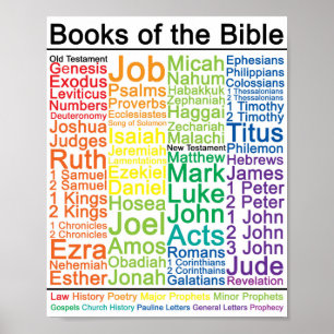 Bokar av affischen för bibel 8x10 poster