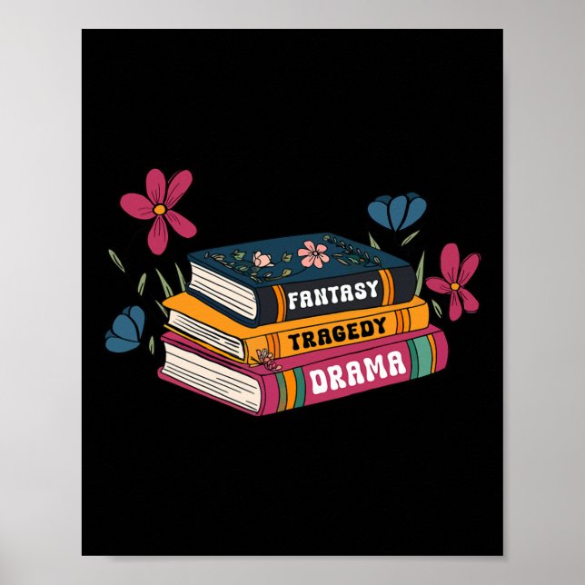 Bokar av Emotion Fantasy Tragedy Drama Design Poster (Framsidan)