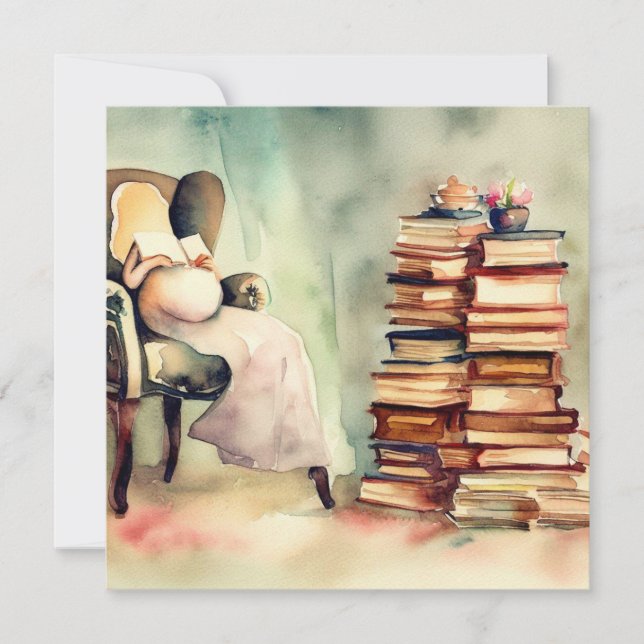 Bokar & Baby:En Firande i Literary, en babyskor Inbjudningar (Framsida)