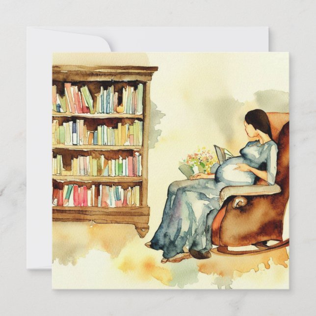 Bokar & Baby:Fairy Tales and Fables, a Baby Shower Inbjudningar (Framsida)