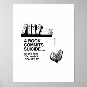 BOKAR BEGÅR SJÄLVMORD POSTER