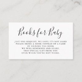 Bokar ber mellanlägget för den | baby visitkort