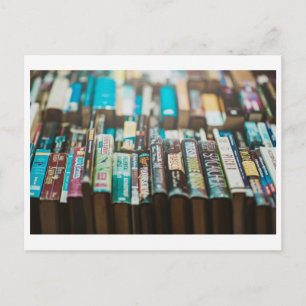 Bokar Bibliotek Bok Store Poscross Vykort