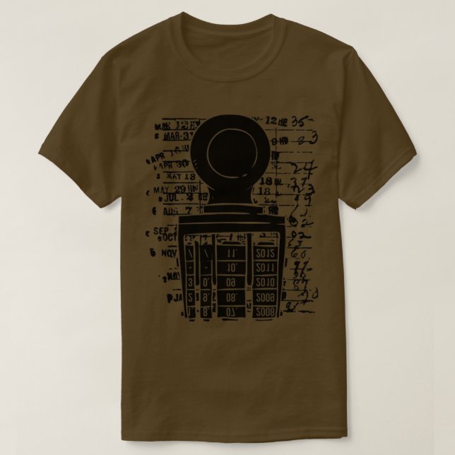 Bokar Bibliotek Frimärke T Shirt (Design framsida)