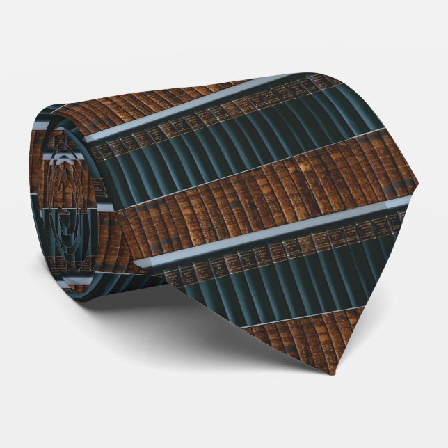 Bokar Bibliotek skollärare Necktie Slips (Rullad)