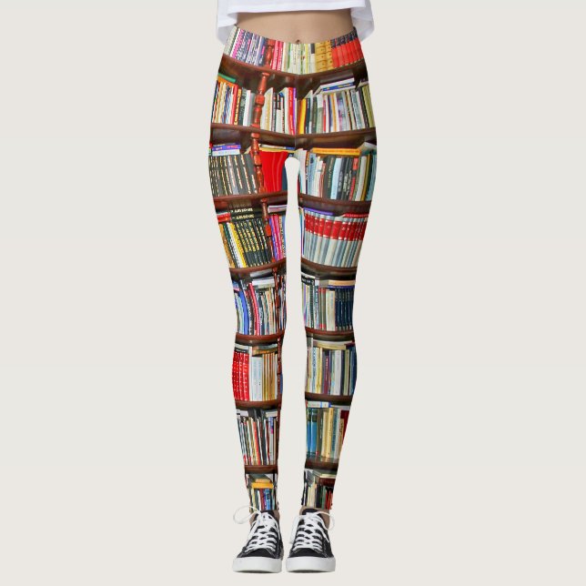 Bokar | BIBLIOTEK | SNYGGT MÖNSTER | Lagar Leggings (Framsida)