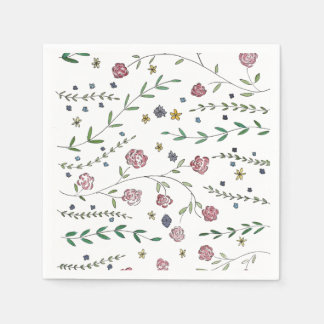 Bokar & Blommar Cocktail Napkins Pappersservett