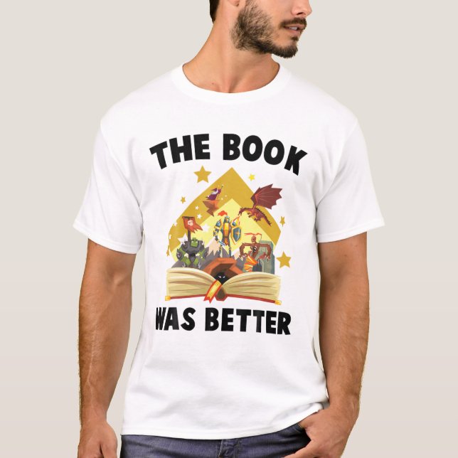Bokar - Bok var bättre - Dragon - Wizard - Bo T Shirt (Framsida)