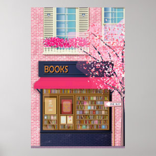 Bokar Bokbutik Illustration Poster