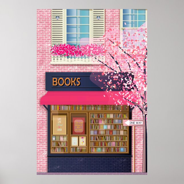 Bokar | Bokbutik | Illustration Poster (Framsidan)