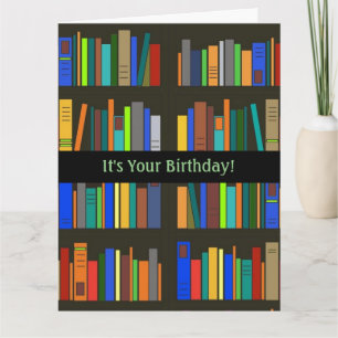Bokar bokhyllor Design Greeting Card Kort