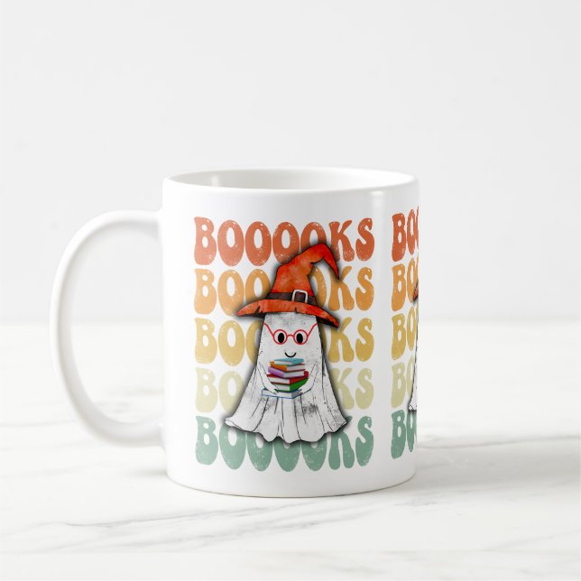 Bokar Boo Halloween Kaffemugg (Vänster)