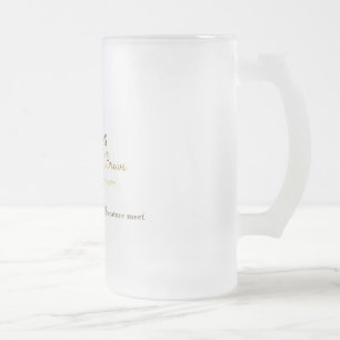 Bokar & Brews Beer Stein Frostat Ölglas