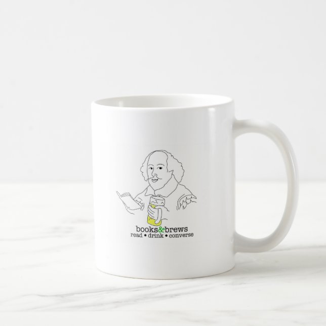 Bokar & brygdlogotyp kaffemugg (Höger)