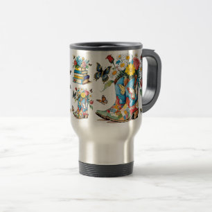Bokar Cowgirl Boots Flowers Bees and Butterflies Resemugg