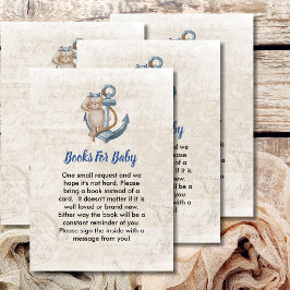 Bokar för Baby Ahoy Det är ett pojknautiskt tema Tilläggskort