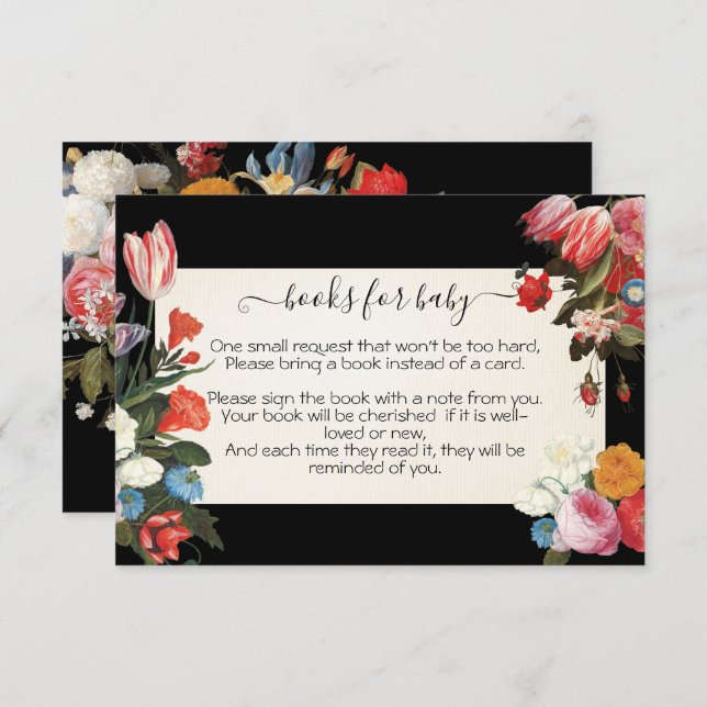 Bokar för Baby är ett blåsande babyvykort Inbjudningar (Fram/baksida)