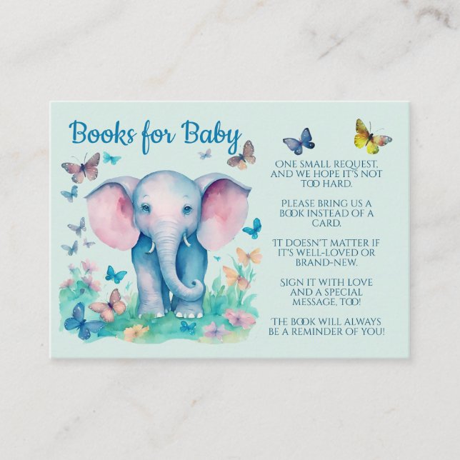 Bokar för Baby Baby Elephant Tilläggskort (Framsida)