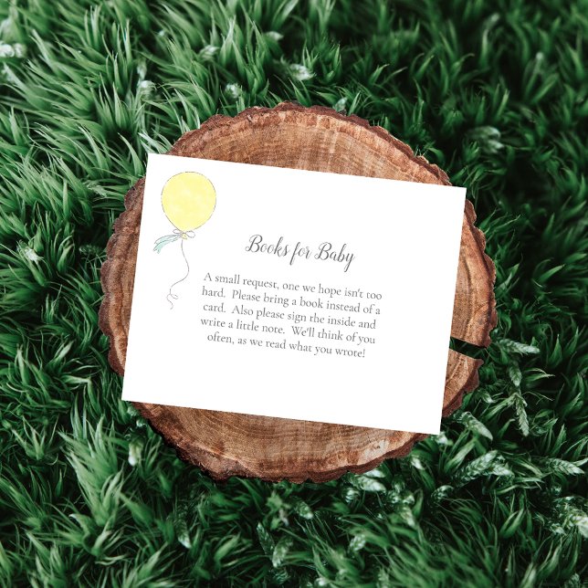 Bokar för Baby Baby Sprinkle Gult Balloon Tilläggskort (Skapare uppladdad)