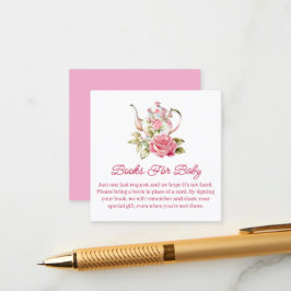 bokar för baby, babydusch för teve-party tilläggskort