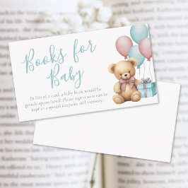 Bokar för Baby Bear Baby Shower Tilläggskort