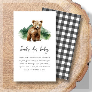 Bokar för Baby   Bear Unge Baby Shower Tilläggskort