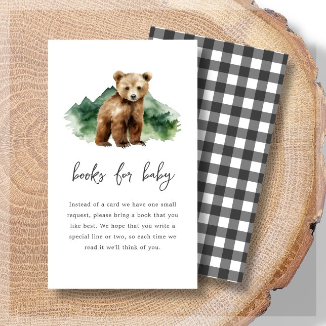 Bokar för Baby | Bear Unge Baby Shower Tilläggskort (Skapare uppladdad)