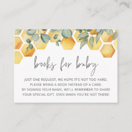 Bokar för Baby Bee Baby Shower Infoga Tilläggskort