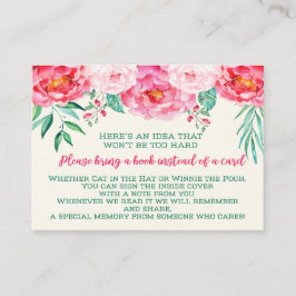 Bokar för Baby, Blommigt babyskor, ta med en Bok Tilläggskort